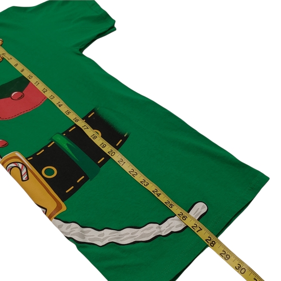 Christmas December 25th Men's ugly fun elf green t-shirt size large - Picture 9 of 9